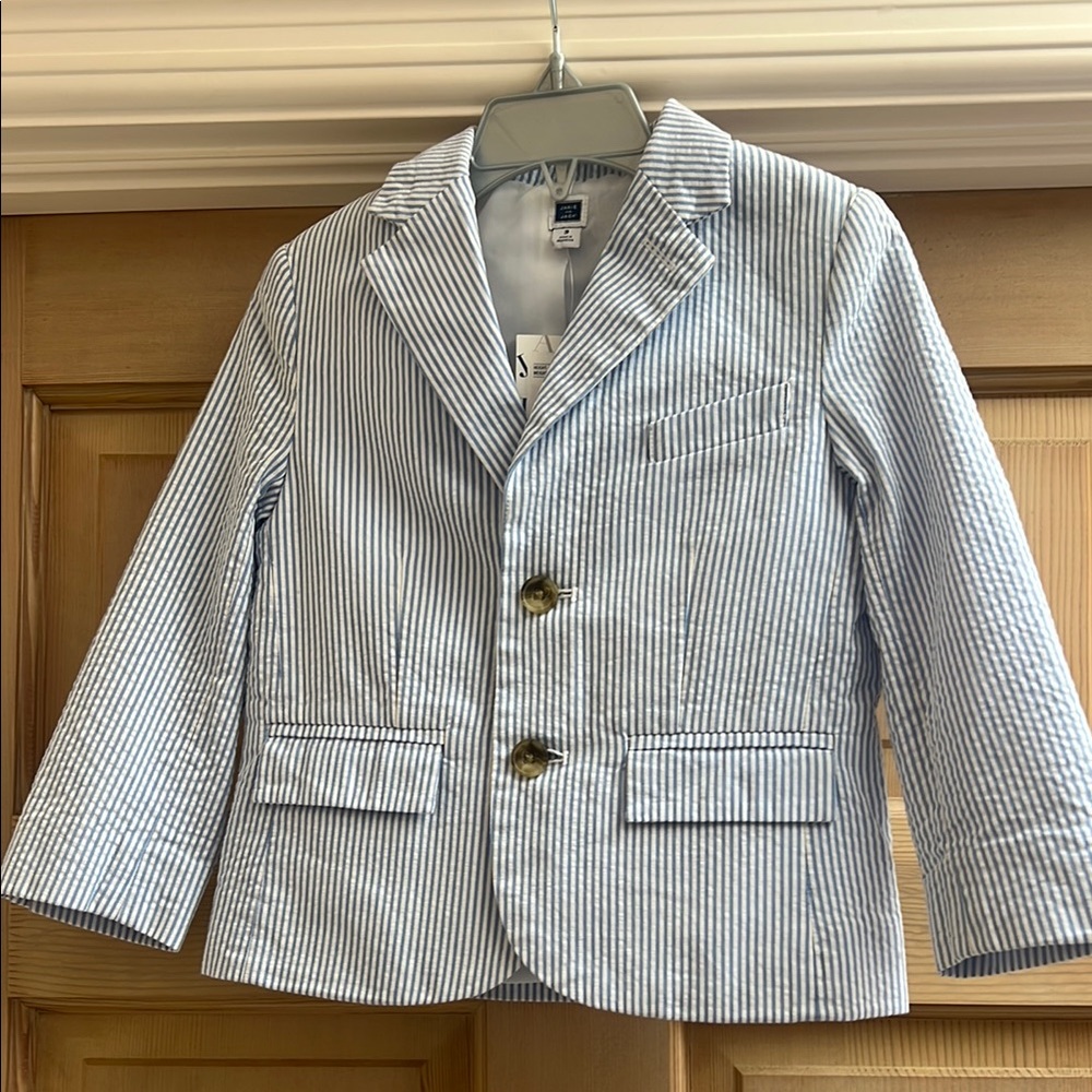 Janie and Jack Blue Pinstriped Blazer size 3t NWT